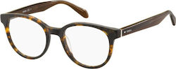 Fossil Men's Acetate Prescription Eyeglass Frames Brown Tortoise FOS 7012 N9P