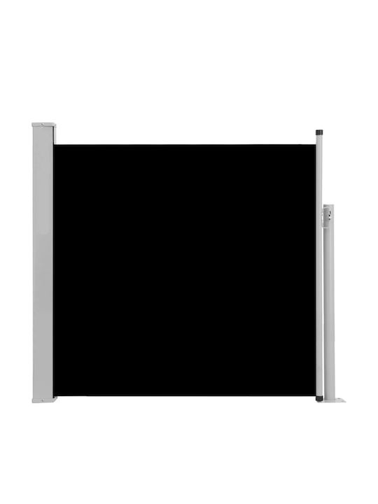 vidaXL Garden Sideway Sunshade Roller Black 1.7x3cm 48364
