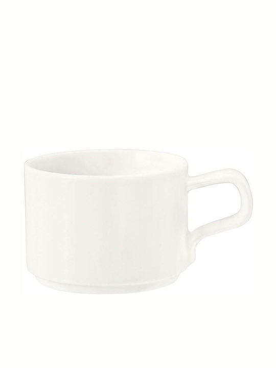 Espiel Good Mood Porcelain Cappuccino Cup Set 180ml White