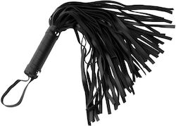 XR Strict Leather Pleasure Mini Flogger Whip in Black Color