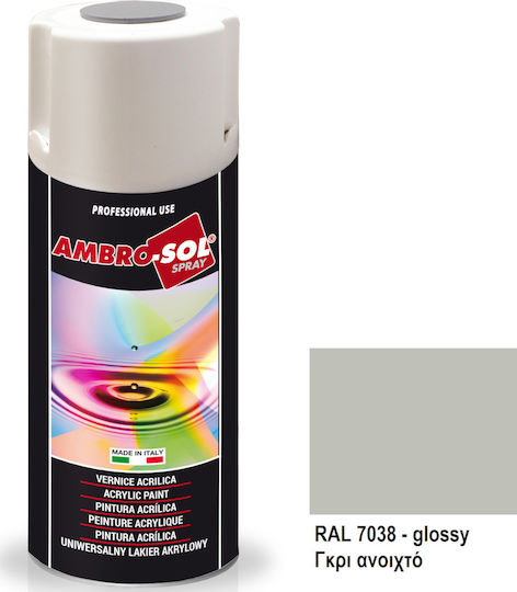 Ambro-Sol Σπρέι Βαφής V400 Ακρυλικό Agate Grey RAL 7038 400ml