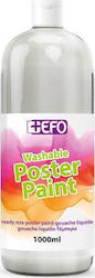 +Efo Poster Paint Tempera Farben Silver in Flasche 1000ml 1Stück 386592