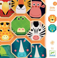 Djeco Board Game Memo Jungle Animals 2+ Years 01648 (EN)