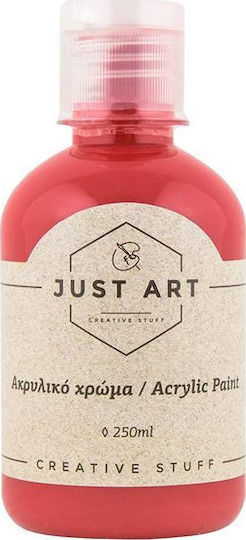 Just Art Acrylic Paint Сет акрилни бои за живопис в Червен цвят Червено карминено 250мл 1бр