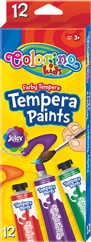 Colorino Tempera Paints Темперни бои Многоцветни в Туба 12мл 12бр