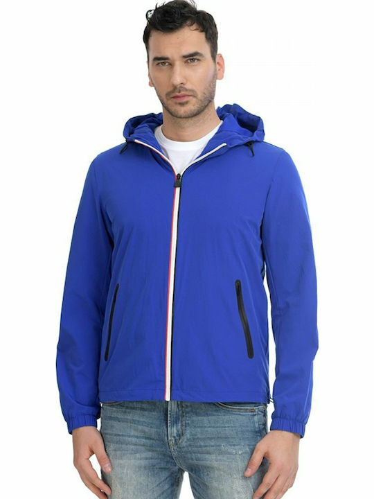 Splendid Herren Jacke Lässig Winddicht Blau