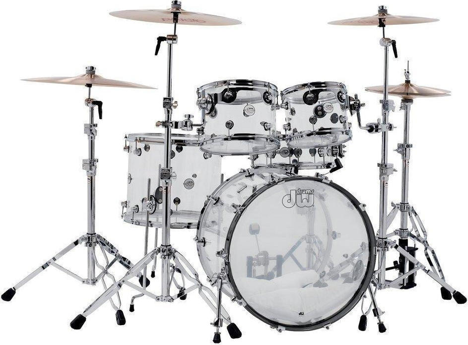 DW Drums 5piece Shell Acrylic Clear DDAC2215CL Skroutz.gr