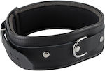 Zado Black Leather Collar Яка в Черно Цвят