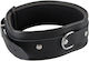 Zado Black Leather Collar Κολάρο σε Μαύρο Χρώμα