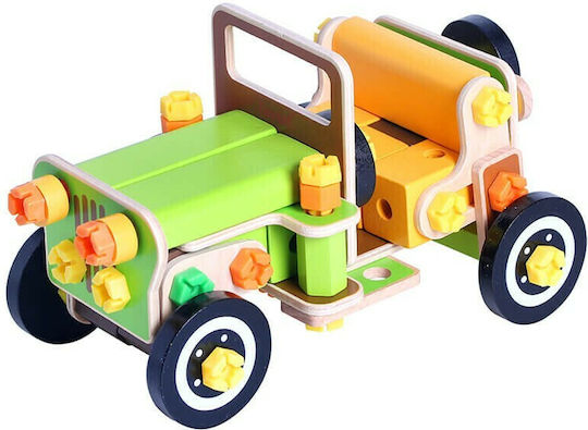 iwood Wooden Construction Toy Jeep Car Vehicle to Build and Transformer for Children 3+ years+ Years