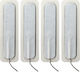 Electrastim Long Self Adhesive ElectraPads pentru Electro-stimulare în Culoare Alb 4buc