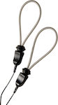 Electrastim ElectraLoops Metallic Adjustable Cock Rings pentru Electro-stimulare în Culoarea Negru EM2151