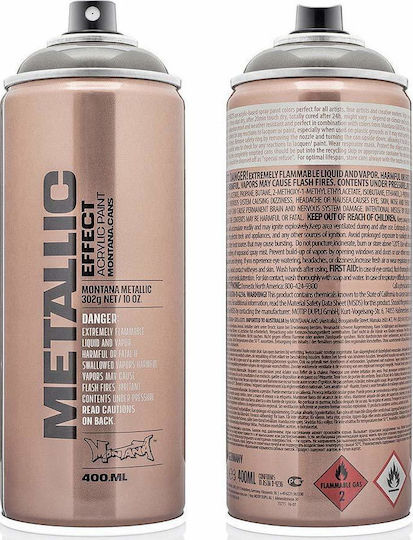 Montana Cans Σπρέι Βαφής Metallic Ακρυλικό με Μεταλλικό Εφέ Graphit 400ml
