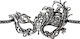 Cottelli Collection Venetian Tip BDSM Μάσκα σε Μαύρο Χρώμα
