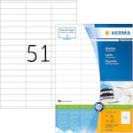 Herma 5100 Self-Adhesive Rectangular A4 Labels 70x16.9mm