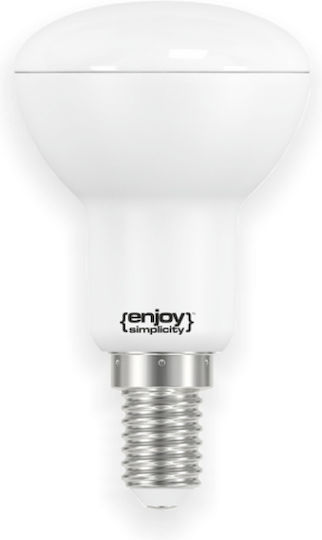 Elvhx Λάμπα LED 6.2W για Ντουί E14 και Σχήμα R50 Φυσικό Λευκό 450lm
