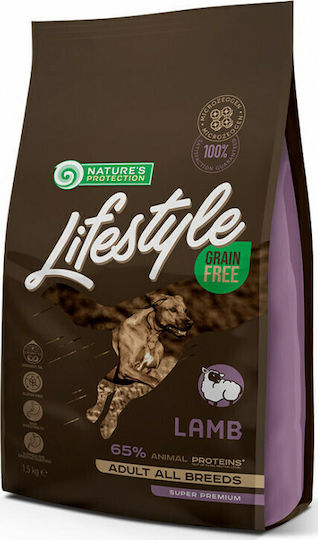 Nature's Protection Lifestyle Lamb Adult 1.5kg Ξηρά Τροφή χωρίς Σιτηρά για Ενήλικους Σκύλους με Αρνί