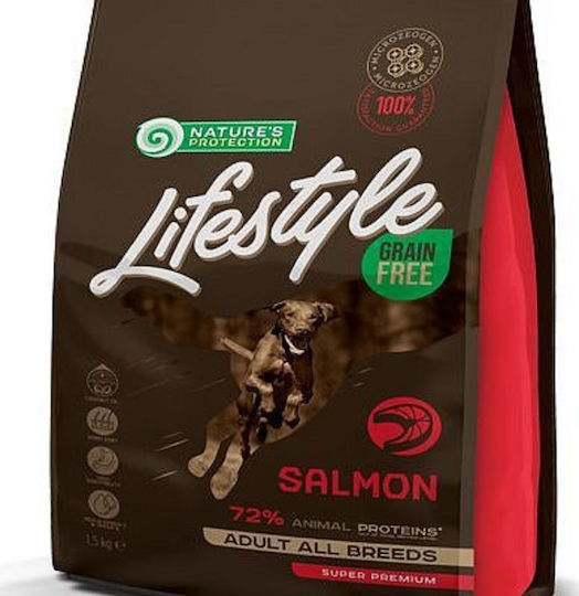Nature's Protection Lifestyle Salmon Adult 1.5kg Dry Food Grain-Free for Adult Dogs with Salmon