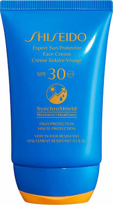 Shiseido Expert Sun Protector Face Αδιάβροχη Αντηλιακή Κρέμα Προσώπου SPF30 50ml