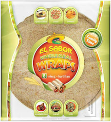 El Sabor Fladenbrot Wraps Tortillas Ολικής Άλεσης 8cm 360Übersetzung: "gr" 8Stück