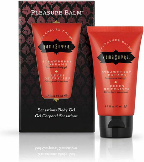 Kama Sutra Pleasure Balm Cremă de Masaj cu Parfum Vise de căpșuni 50ml
