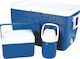Coleman Set Combinat Frigider Portabil Albastru 3 Piese 48 Quart
