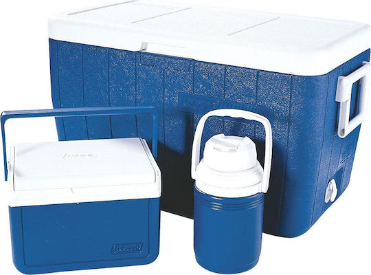 Coleman Set Combinat Frigider Portabil Albastru 3 Piese 48 Quart