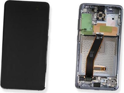 Samsung Οθόνη με Μηχανισμό Αφής και Πλαίσιο για Galaxy S20 (Γκρι)