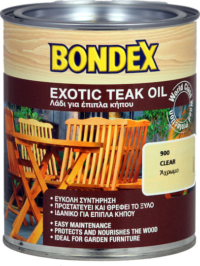 Bondex Exotic Teak Oil Тиково масло На база разтворител Безцветен Мат 750мл