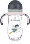 Kikka Boo Baby Cup with Handles and Straw Tritan Sippy made of Plastic Gray 300ml for 12m+m+