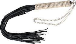 You2Toys Bad Kitty Mini Whip Rhinestones Камшик в Черен Цвят