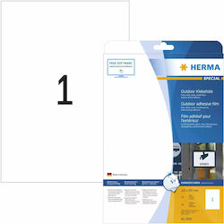 Herma 10 Αυτοκόλλητες Ετικέτες Α4 Ορθογώνιες 210x297mm Herma 10 Αυτοκόλλητες Ετικέτες Α4 Ορθογώνιες 210x297mm