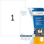 Herma 10 Αυτοκόλλητες Ετικέτες Α4 Ορθογώνιες 210x297mm