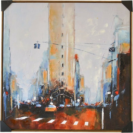 Lalos Flat Iron Πίνακας σε Καμβά 80x80cm