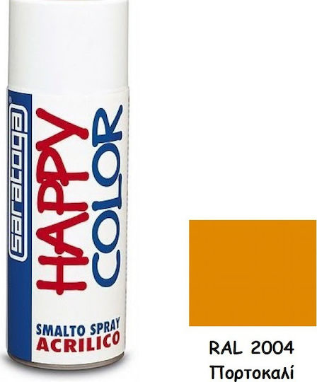 Saratoga Spray Farbe Happy Acrylic Orange RAL 2004 400ml