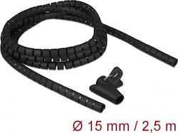 DeLock Καλώδια Spiralschläuche 15mm 2.5m Schwar...