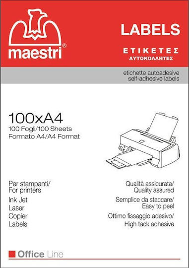 Romeo Maestri 400 Самозалепващи A4 етикети 105x148.5мм