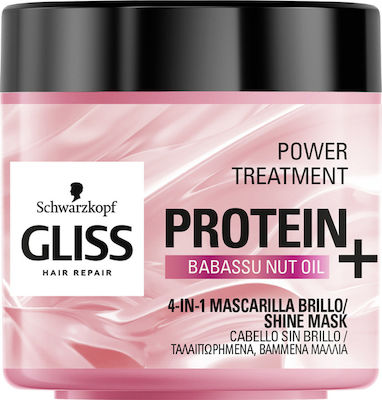 Schwarzkopf Gliss Protein+ Masca de păr pentru Stralucire 400ml