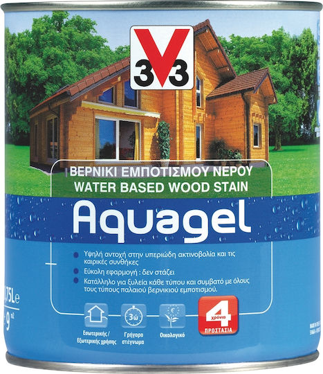 V33 Aquagel Woodstain Пропитка за Вода Розово дърво Сатен 750мл