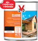 V33 Classic Woodstain Auf Lösemittelbasis Ebenholz Satin,σατεν 750ml