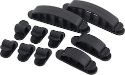 LogiLink KAB0039 Cable Clips 10pcs Black