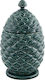 Bordallo Pinheiro Ceramic Sweet Jar Pinecone with Lid Green 20cm