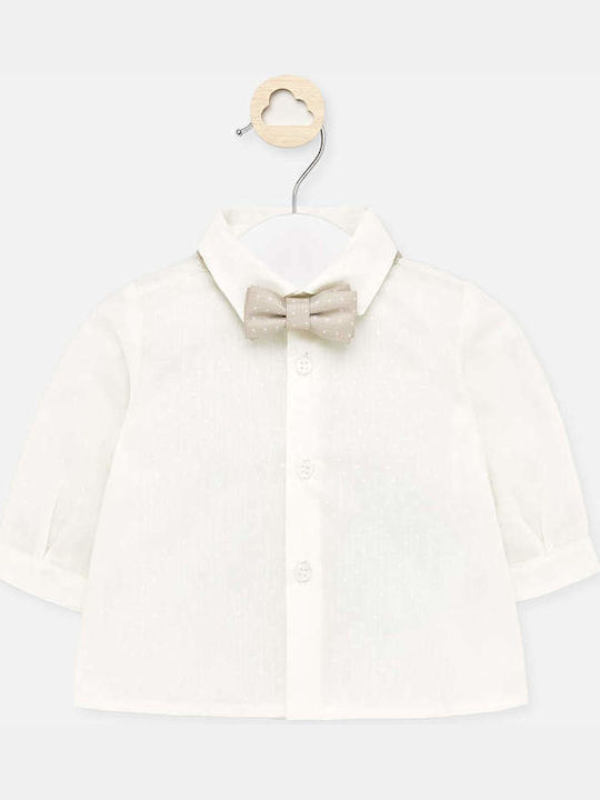 Mayoral Kids One Color Shirt White 20-01142-034