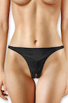 Shots Ouch Adjustable Panty Frauen Sexy Zeichenfolge offenem Schritt Black OU069BLK