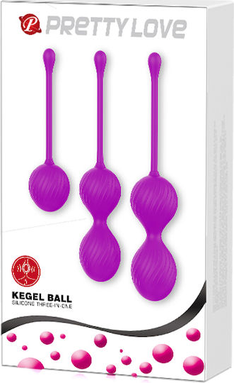Pretty Love Kegel Balls Three In One Vaginalbälle Lila
