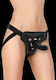 Shots Ouch Adjustable Strap-on Set Harness με Dildo 13cm σε Μαύρο Χρώμα