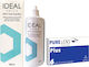 Pure Lens Plus & Ideal Unica 380ml 6 Месечно Контактни Лещи Хидрогел