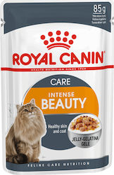 Royal Canin Intense Beauty Wet Food for Adult Cats for Skin & Hair Care In Pouch with with Chunks In Jelly Jelly 1pc 85gr