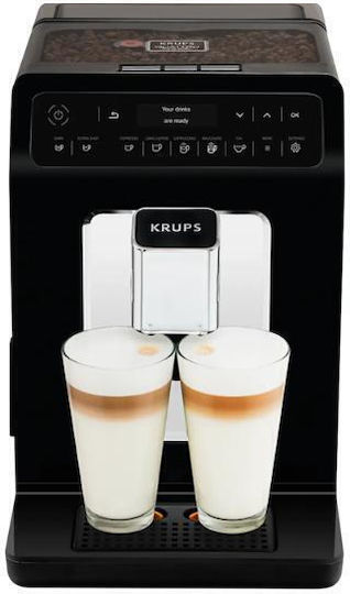 Krups Mașină Automată Espresso 1450W Presiune 15bar cu Măcinător Neagră EA8908