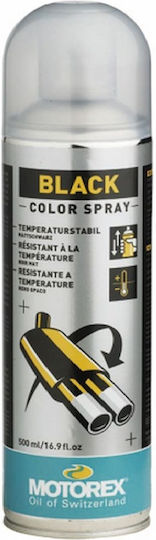 Motorex Σπρέι Βαφής 400°C Υψηλής Θερμοκρασίας με Ματ Εφέ Μαύρο 500ml
